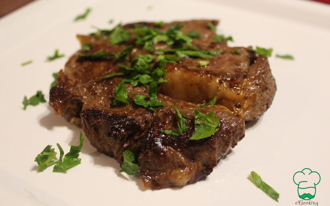 Steak de vita la tigaie (antricot fara os)